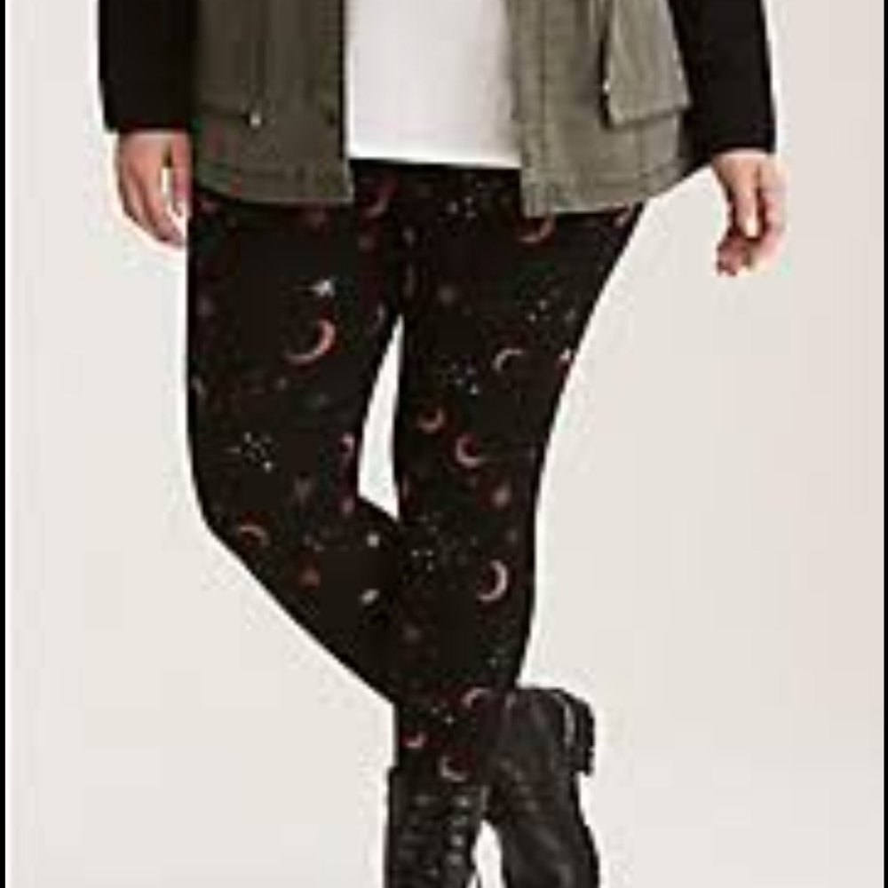 Torrid SKETCHED STAR PRINT FULL LENGTH LEGGINGS